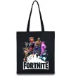 Эко-сумка Fortnite characters Черный фото