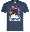Мужская футболка Fortnite characters Темно-синий фото