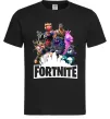 Мужская футболка Fortnite characters Черный фото