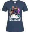 Жіноча футболка Fortnite characters Темно-синій фото
