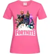 Жіноча футболка Fortnite characters Яскраво-рожевий фото