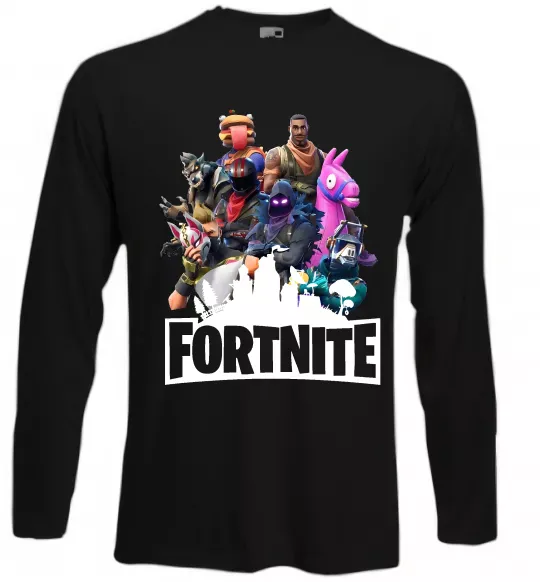 Лонгслив Fortnite characters Черный фото