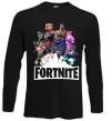 Лонгслив Fortnite characters Черный фото