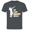 Мужская футболка Eat sleep fortnite repeat Графит Мужская футболка Eat sleep fortnite repeat Графит фото