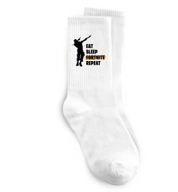Носки Eat sleep fortnite repeat