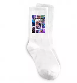 Носки Fortnite logo Белый фото