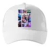 Кепка Фортнайт колаж Білий фото