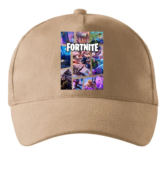 Кепка Фортнайт колаж Песочный фото