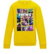 Дитячий світшот Фортнайт колаж Сонячно жовтий фото