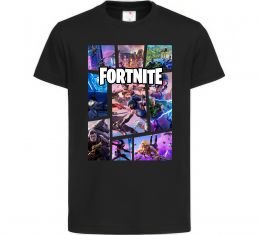 Детская футболка Фортнайт колаж