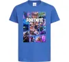 Дитяча футболка Фортнайт колаж Яскраво-синій фото