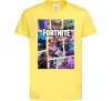 Дитяча футболка Фортнайт колаж Лимонний фото