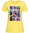 Жіноча футболка Фортнайт колаж Лимонний фото