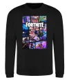 Свитшот Фортнайт колаж Черный фото
