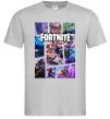 Чоловіча футболка Фортнайт колаж Сірий фото