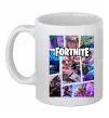 Чашка керамічна Фортнайт колаж Білий фото