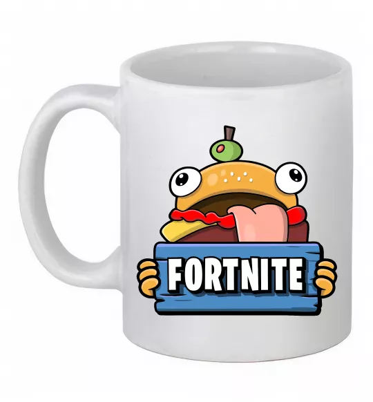Чашка керамічна Burger Fortnite Білий фото