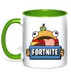 Чашка з кольоровою ручкою Burger Fortnite Зелений фото