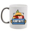 Чашка з кольоровою ручкою Burger Fortnite Срібло фото