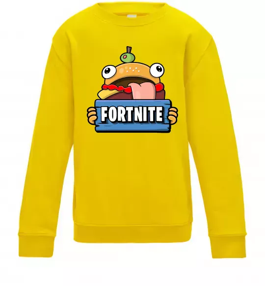 Дитячий світшот Burger Fortnite Сонячно жовтий фото