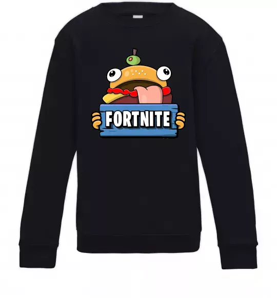 Дитячий світшот Burger Fortnite Чорний фото