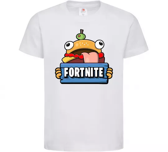 Дитяча футболка Burger Fortnite Білий фото