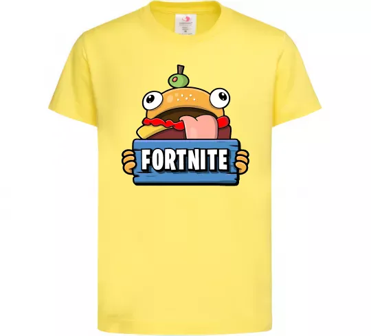 Дитяча футболка Burger Fortnite Лимонний фото