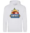 Чоловіча толстовка (худі) Burger Fortnite Сірий меланж фото