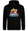 Женская толстовка (худи) Burger Fortnite Черный фото