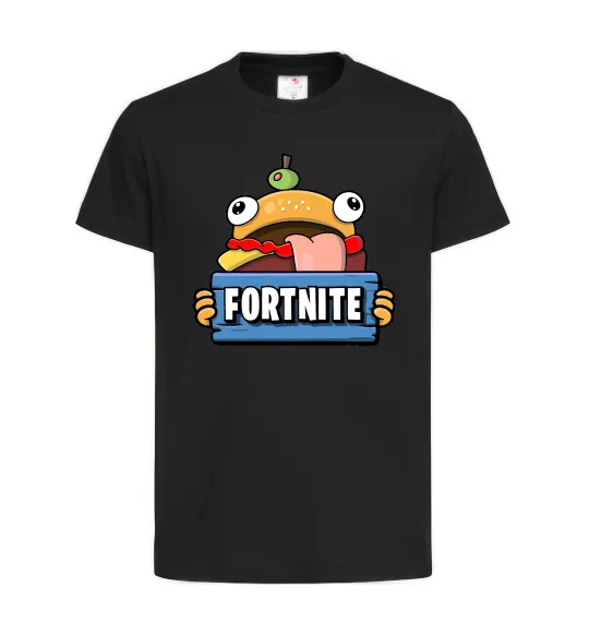 Детская футболка Burger Fortnite Черный фото