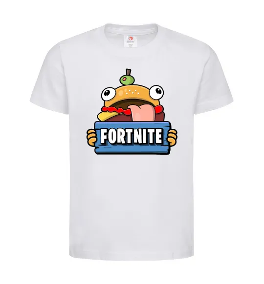 Детская футболка Burger Fortnite Белый фото