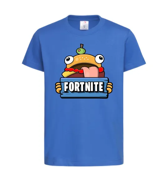 Детская футболка Burger Fortnite Ярко-синий фото