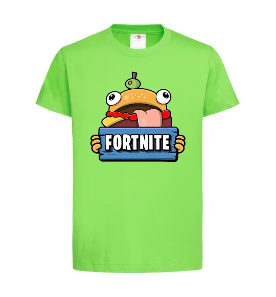 Детская футболка Burger Fortnite Лаймовый фото
