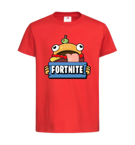 Детская футболка Burger Fortnite Красный фото