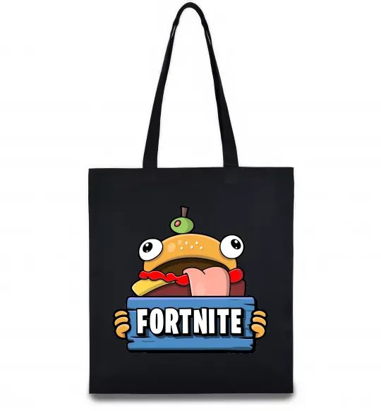 Эко-сумка Burger Fortnite Черный фото
