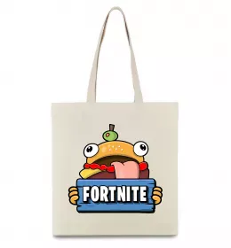 Эко-сумка Burger Fortnite Бежевый фото