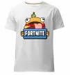 Мужская премиум футболка Burger Fortnite Белый Мужская премиум футболка Burger Fortnite Белый фото