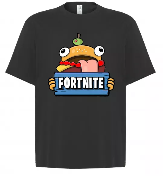 Футболка Оверсайз Burger Fortnite Чорний фото
