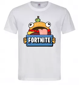 Чоловіча футболка Burger Fortnite Білий фото