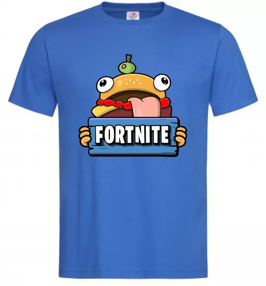 Чоловіча футболка Burger Fortnite Яскраво-синій фото