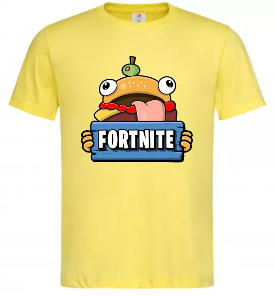 Чоловіча футболка Burger Fortnite Лимонний фото