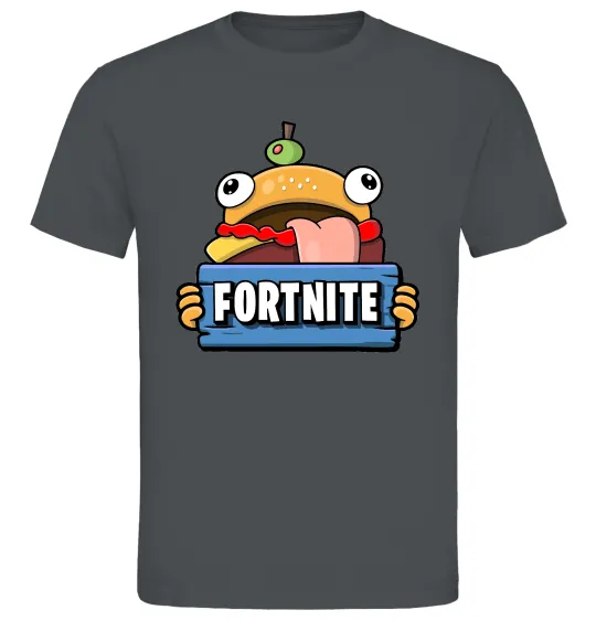 Чоловіча футболка Burger Fortnite Графіт фото