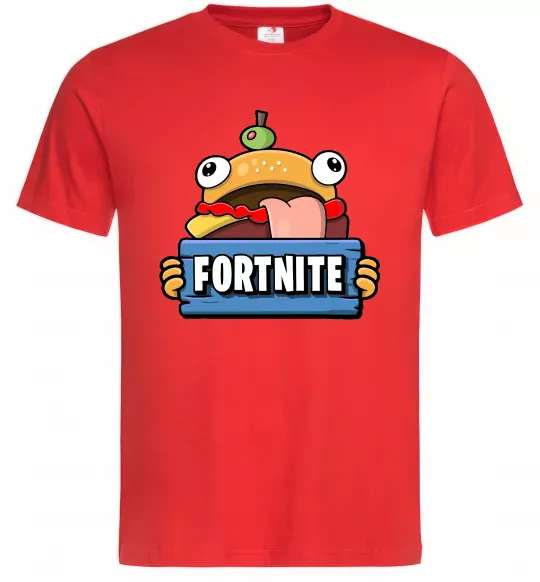 Чоловіча футболка Burger Fortnite Червоний фото