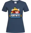 Жіноча футболка Burger Fortnite Темно-синій фото