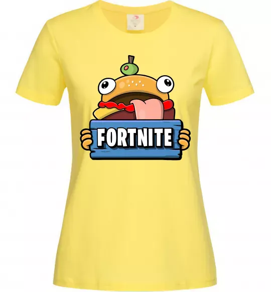 Жіноча футболка Burger Fortnite Лимонний фото