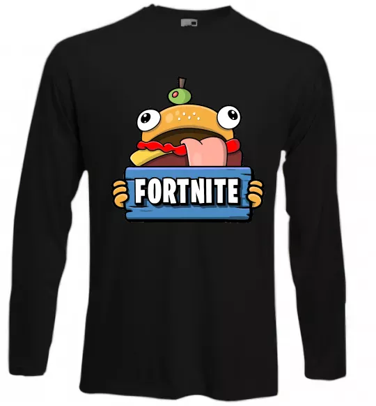 Лонгслів Burger Fortnite Чорний фото