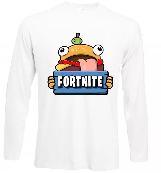 Лонгслів Burger Fortnite Білий фото