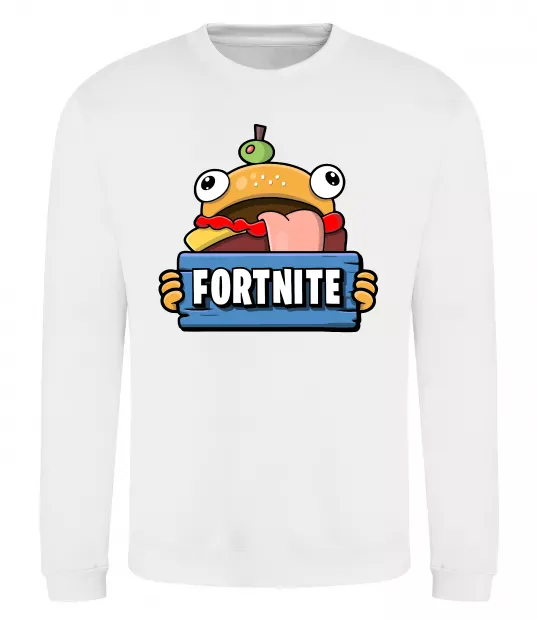 Свитшот Burger Fortnite Белый фото