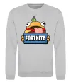 Свитшот Burger Fortnite Серый меланж фото