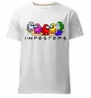 Мужская премиум футболка Among us Impostors Белый фото